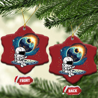 Astronaut Outer Space Christmas Ornament Cute Cartoon Cosmic - Wonder Print Shop