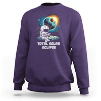 Astronaut Total Solar Eclipse Sweatshirt - Wonder Print Shop