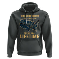Total Solar Eclipse 2045 Hoodie Thrice In A Lifetime American Totality Tour Map 2017 2024 2045 - Wonder Print Shop