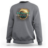 Total Solar Eclipse 2045 Sweatshirt American Totality August 12 - Wonder Print Shop