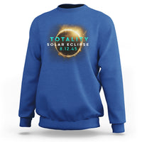 Total Solar Eclipse 2045 Sweatshirt American Totality August 12 - Wonder Print Shop