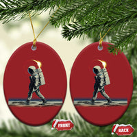Astronaut Outer Space Christmas Ornament Walking On Planets - Wonder Print Shop