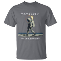 Astronaut Total Solar Eclipse T Shirt Walking American Totality Thrice In A Lifetime 2017 2024 2045 - Wonder Print Shop