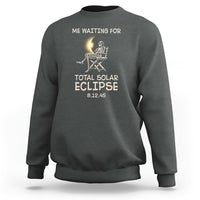 Me Waiting For Total Solar Eclipse 2045 Sweatshirt Funny Skeleton American Totality - Wonder Print Shop