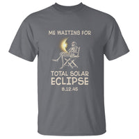 Me Waiting For Total Solar Eclipse 2045 T Shirt Funny Skeleton American Totality - Wonder Print Shop