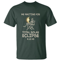 Me Waiting For Total Solar Eclipse 2045 T Shirt Funny Skeleton American Totality - Wonder Print Shop