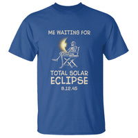 Me Waiting For Total Solar Eclipse 2045 T Shirt Funny Skeleton American Totality - Wonder Print Shop