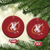 Astronaut Outer Space Christmas Ornament Riding Unicorn Galaxy Astrophysics Lover - Wonder Print Shop