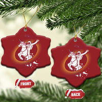 Astronaut Outer Space Christmas Ornament Riding Unicorn Galaxy Astrophysics Lover - Wonder Print Shop