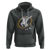 Astronaut Total Solar Eclipse Hoodie Riding Unicorn Astronomy Lover - Wonder Print Shop