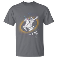 Astronaut Total Solar Eclipse T Shirt Riding Unicorn Astronomy Lover - Wonder Print Shop