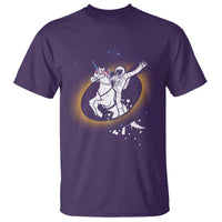 Astronaut Total Solar Eclipse T Shirt Riding Unicorn Astronomy Lover - Wonder Print Shop