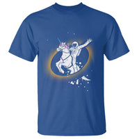 Astronaut Total Solar Eclipse T Shirt Riding Unicorn Astronomy Lover - Wonder Print Shop