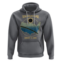 Total Solar Eclipse 2045 Hoodie American Totality Tour Map August 12 - Wonder Print Shop