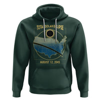 Total Solar Eclipse 2045 Hoodie American Totality Tour Map August 12 - Wonder Print Shop