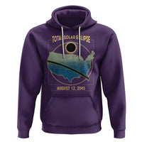 Total Solar Eclipse 2045 Hoodie American Totality Tour Map August 12 - Wonder Print Shop