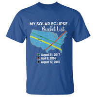 Total Solar Eclipse 2045 T Shirt My Totality Bucket List 2017 2024 2045 Tour Map - Wonder Print Shop