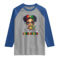 Little Miss Juneteenth Raglan Shirt Since 1865 Black History