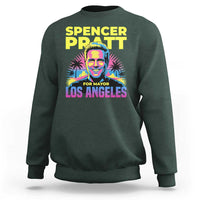 Spencer Pratt for Mayor Los Angeles Synthwave Graphic Sweatshirt Retro Neon California Supporter