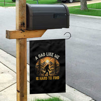 Retro Bigfoot Dad Like Me Is Hard To Find Garden Flag Sasquatch Gift for Outdoorsy Fathers Myth Seekers