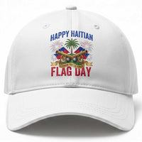 Happy Haitian Flag Day Celebration Graphic Baseball Cap May 18 National Pride Haiti Heritage