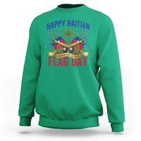 Happy Haitian Flag Day Celebration Graphic Sweatshirt May 18 National Pride Haiti Heritage