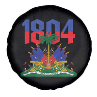 Haiti 1804 Independence Year Graphic Spare Tire Cover Haitian Pride Coat of Arms National Heritage