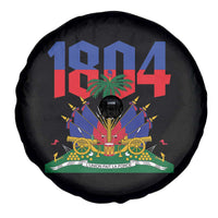 Haiti 1804 Independence Year Graphic Spare Tire Cover Haitian Pride Coat of Arms National Heritage