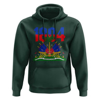 Haiti 1804 Independence Year Graphic Hoodie Haitian Pride Coat of Arms National Heritage