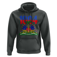 Haiti 1804 Independence Year Graphic Hoodie Haitian Pride Coat of Arms National Heritage