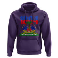 Haiti 1804 Independence Year Graphic Hoodie Haitian Pride Coat of Arms National Heritage