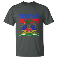 Haiti 1804 Independence Year Graphic T Shirt Haitian Pride Coat of Arms National Heritage