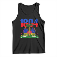 Haiti 1804 Independence Year Graphic Tank Top Haitian Pride Coat of Arms National Heritage