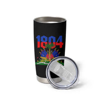 Haiti 1804 Independence Year Graphic Tumbler Cup Haitian Pride Coat of Arms National Heritage