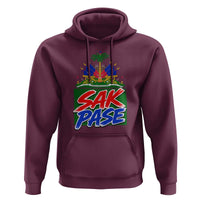 Sak Pase Haitian Creole Greeting Hoodie National Crest Cultural Haiti Pride