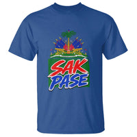 Sak Pase Haitian Creole Greeting T Shirt National Crest Cultural Haiti Pride