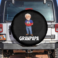 Granpapa Haitian Creole Grandpa Pride Spare Tire Cover Grandfather Hispanic Haiti Heritage Father's Day