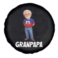 Granpapa Haitian Creole Grandpa Pride Spare Tire Cover Grandfather Hispanic Haiti Heritage Father's Day