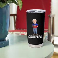 Granpapa Haitian Creole Grandpa Pride Tumbler Cup Grandfather Hispanic Haiti Heritage Father's Day