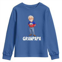 Granpapa Haitian Creole Grandpa Pride Youth Sweatshirt Grandfather Hispanic Haiti Heritage Father's Day