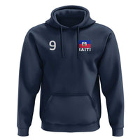 Haiti Soccer Jersey Style Number 9 Graphic Hoodie Haitian Flag Football Sports Fan