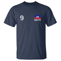 Haiti Soccer Jersey Style Number 9 Graphic T Shirt Haitian Flag Football Sports Fan