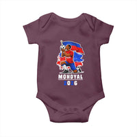Mondyal 2026 Haiti Soccer Player Victory Celebration Graphic Baby Onesie Haitian Flag Football Sports Fan