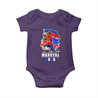 Mondyal 2026 Haiti Soccer Player Victory Celebration Graphic Baby Onesie Haitian Flag Football Sports Fan