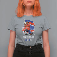 Mondyal 2026 Haiti Soccer Player Victory Celebration Graphic T Shirt For Women Haitian Flag Football Sports Fan
