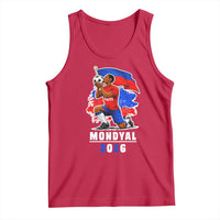 Mondyal 2026 Haiti Soccer Player Victory Celebration Graphic Tank Top Haitian Flag Football Sports Fan