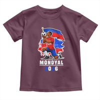 Mondyal 2026 Haiti Soccer Player Victory Celebration Graphic Toddler T Shirt Haitian Flag Football Sports Fan