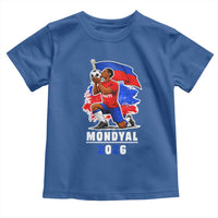 Mondyal 2026 Haiti Soccer Player Victory Celebration Graphic Toddler T Shirt Haitian Flag Football Sports Fan