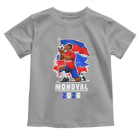 Mondyal 2026 Haiti Soccer Player Victory Celebration Graphic Toddler T Shirt Haitian Flag Football Sports Fan
