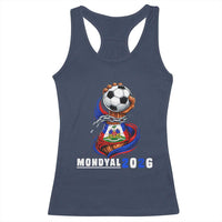Mondyal 2026 Haiti Freedom Fist Broken Chains Soccer Graphic Racerback Tank Top Haitian Flag Football Sports Fan